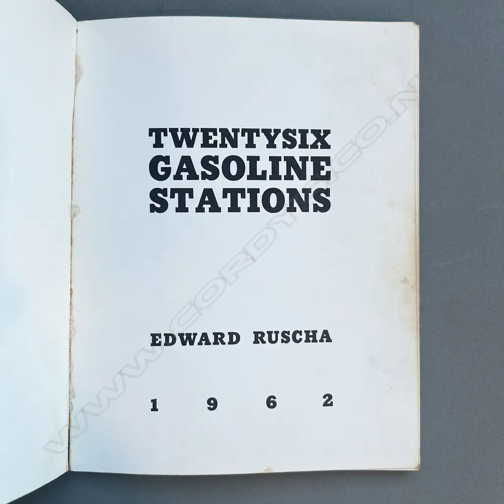 EDWARD RUSCHA: TWENTY SIX GASOLINE STATIONS Image 1++
